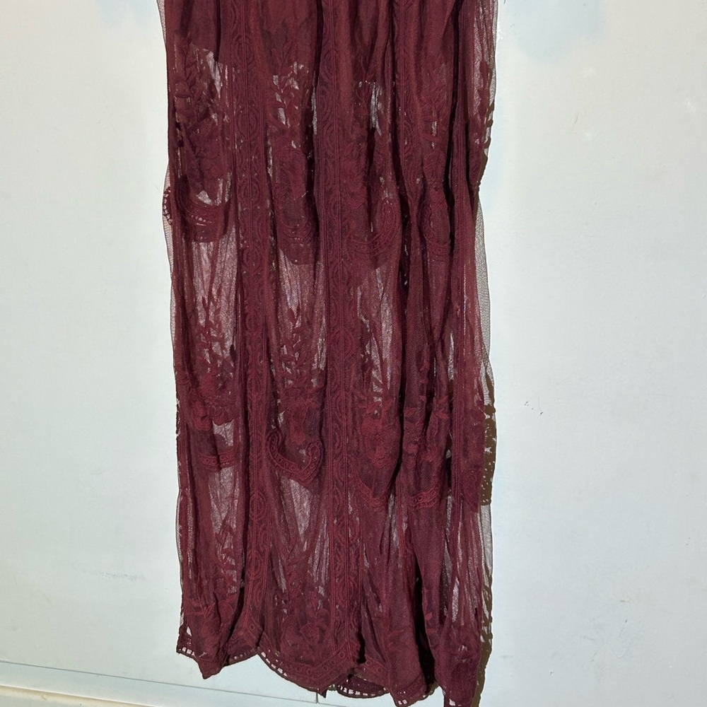 Wishlist Red Long Sleeve Bishop Gown - Picture 14 of 14